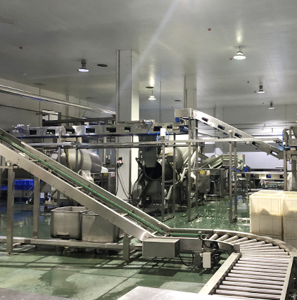 江西某酱卤食品参观通道整厂生产视频